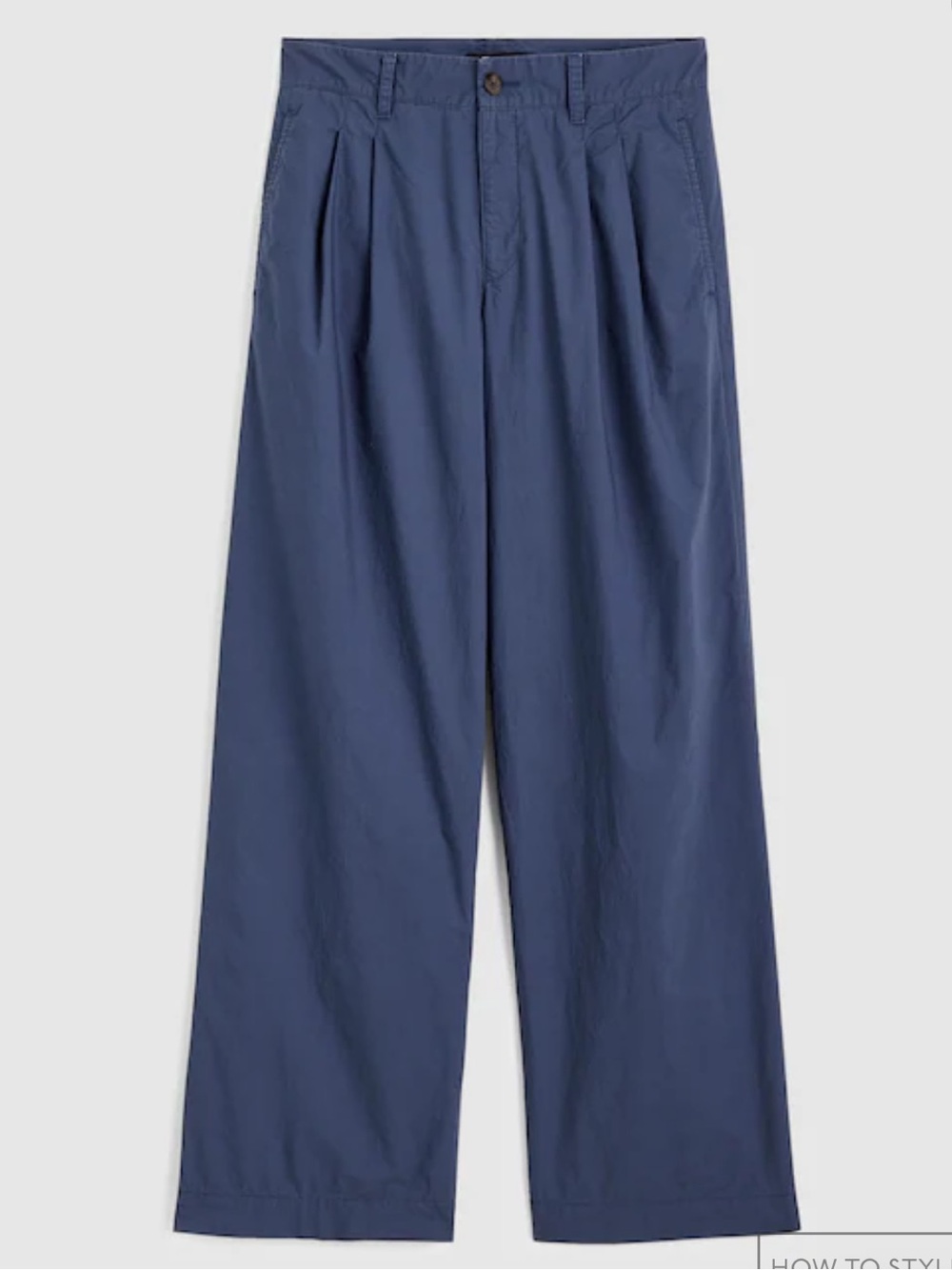 Madewell Navy Wide-Leg Pants - Picture 7 of 12
